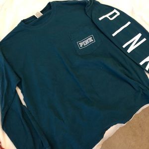 PINK teal long sleeve